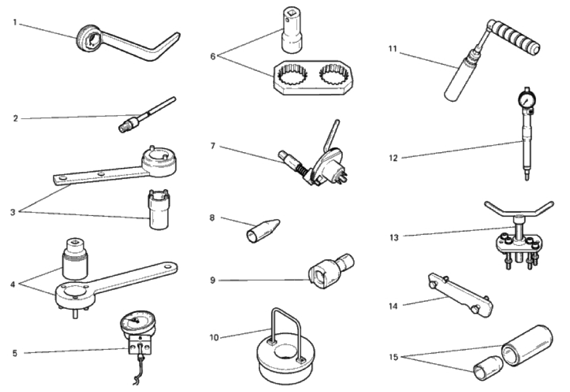 WORKSHOP SERVICE TOOLS, ENGINE II 