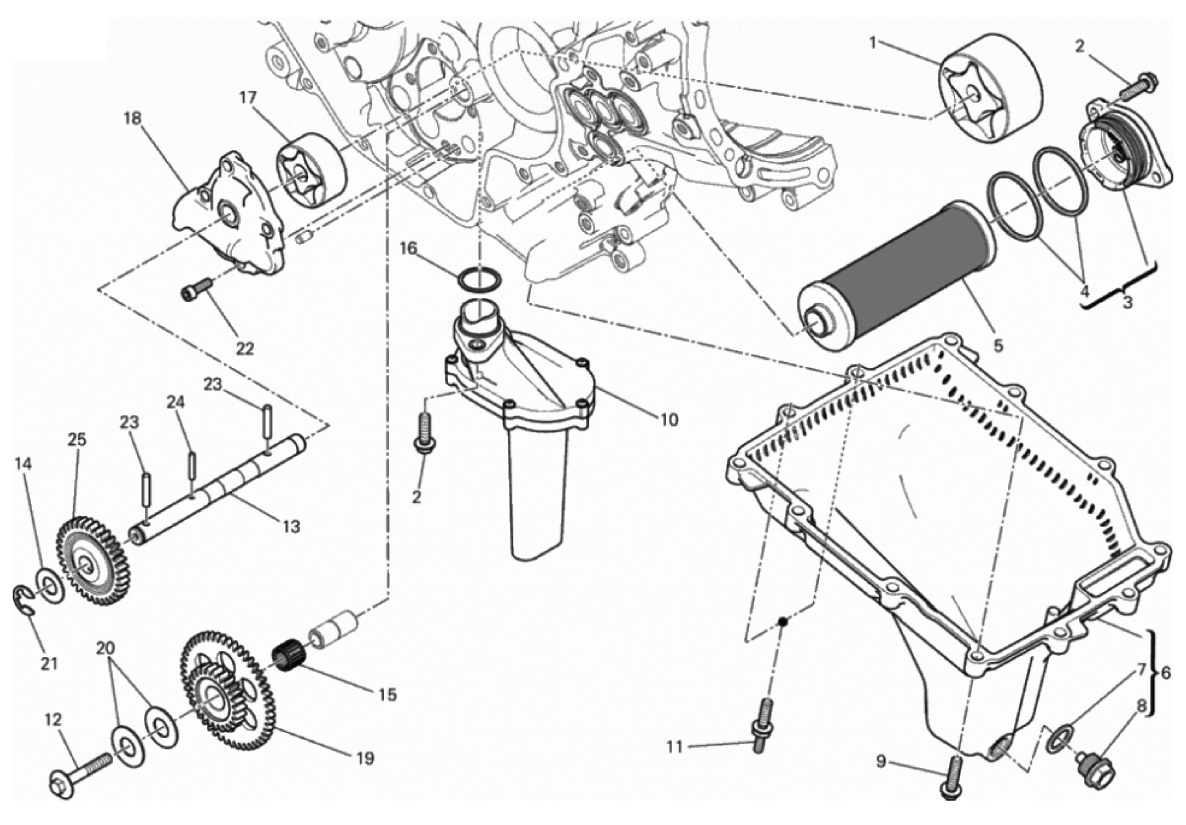 FILTERS AND OIL PUMP 