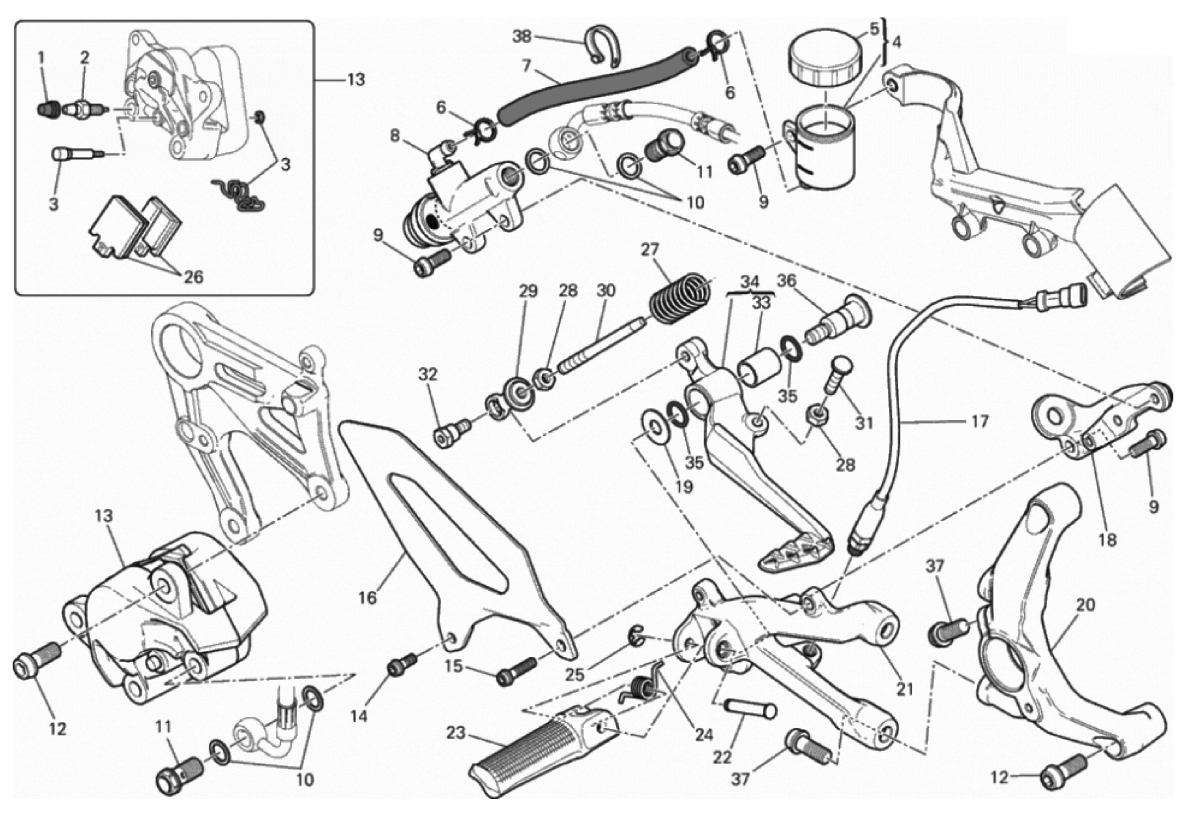 REAR BRAKE SYSTEM 