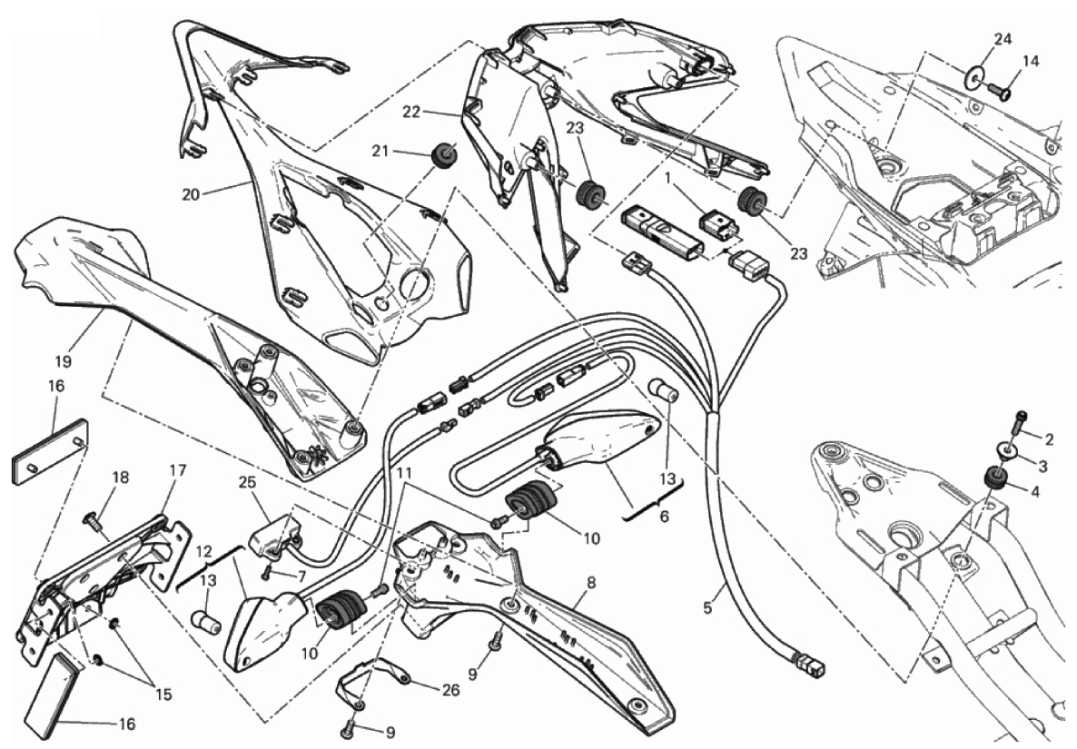 NUMBER PLATE HOLDER - TAIL LIGHT 