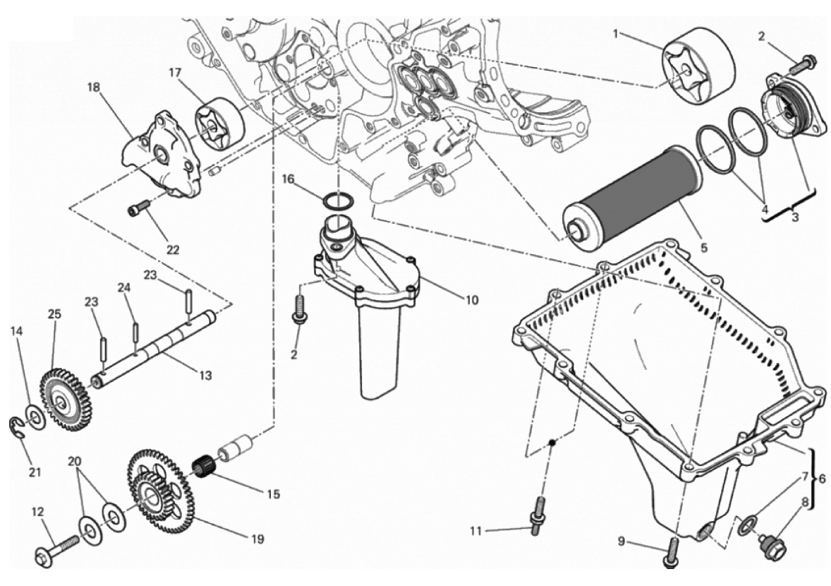 FILTERS AND OIL PUMP 