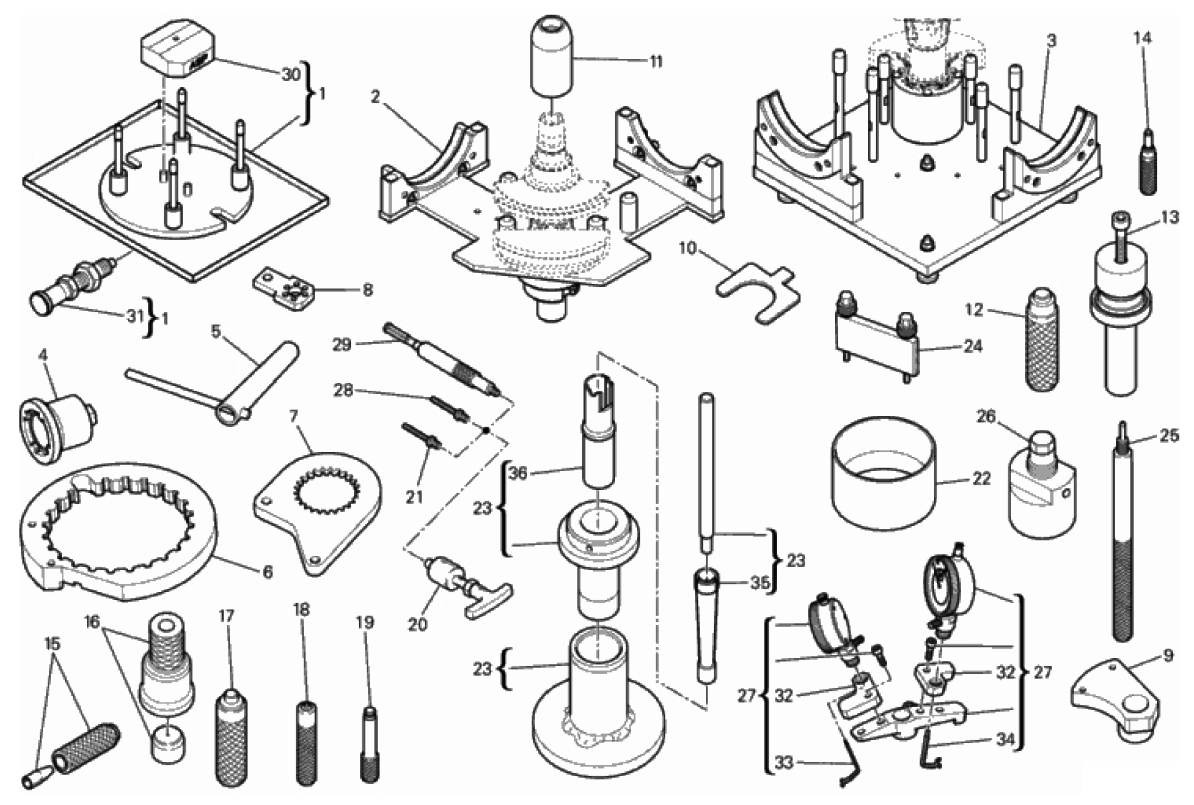 WORKSHOP SERVICE TOOLS, ENGINE I 