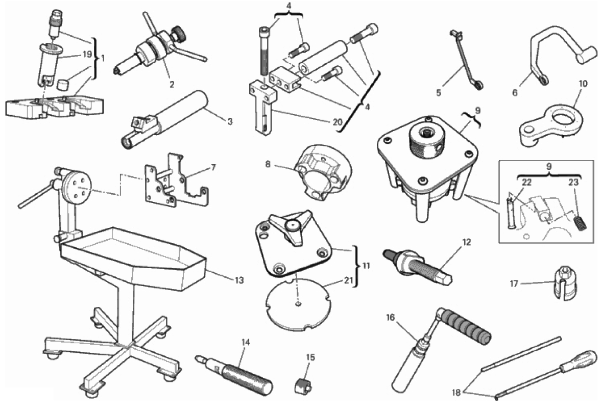 WORKSHOP SERVICE TOOLS, ENGINE II 