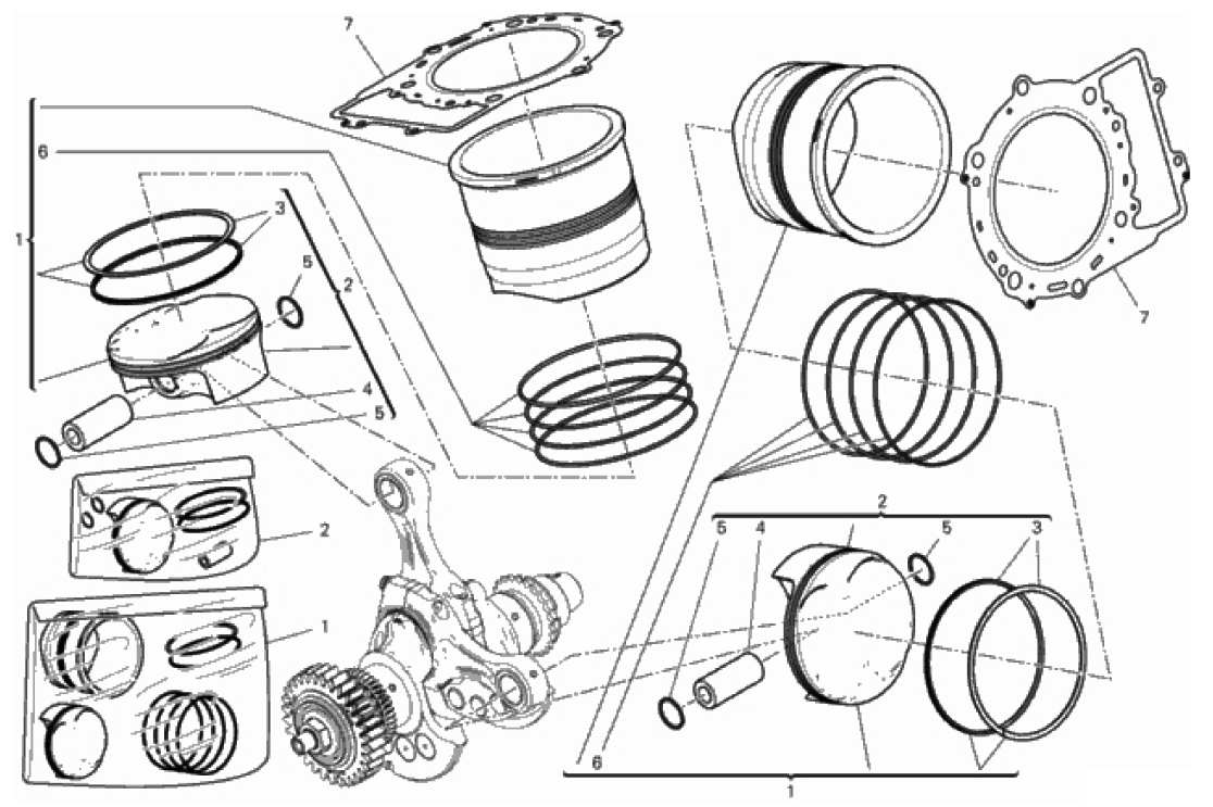 CYLINDERS - PISTONS 