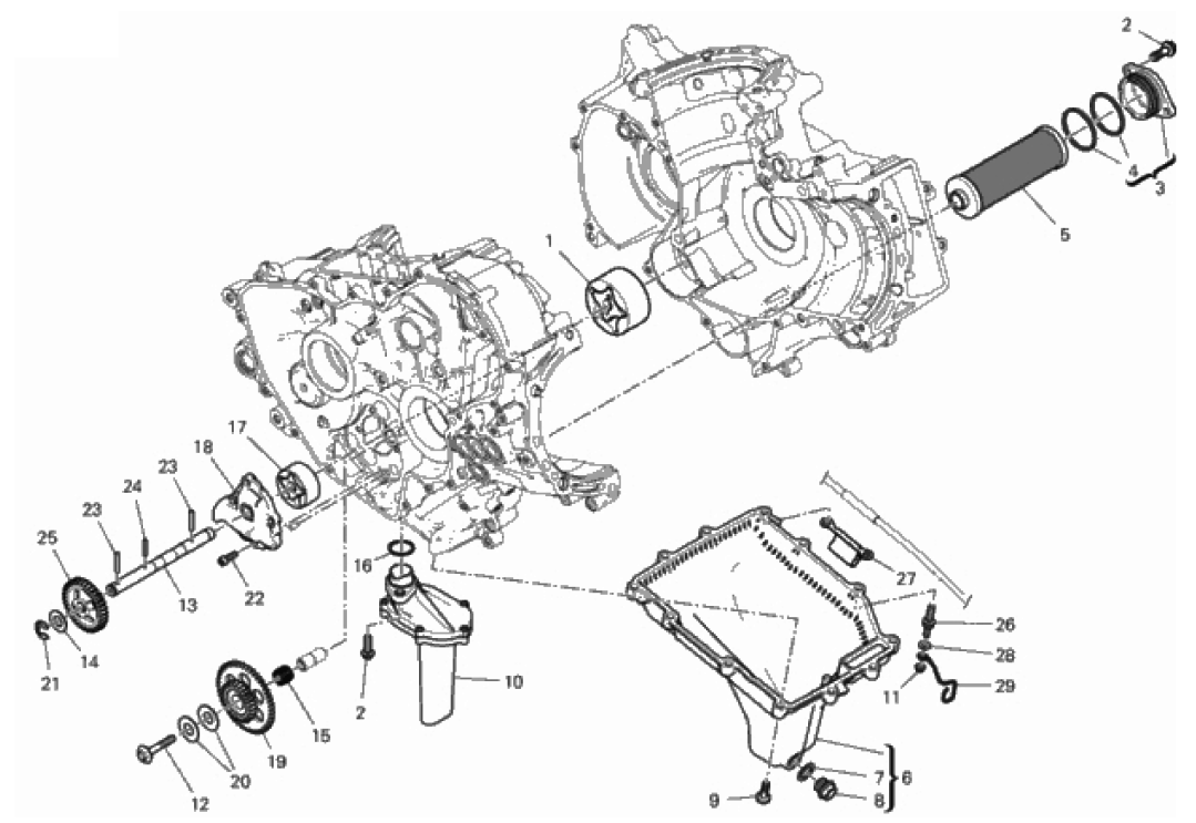 FILTERS AND OIL PUMP