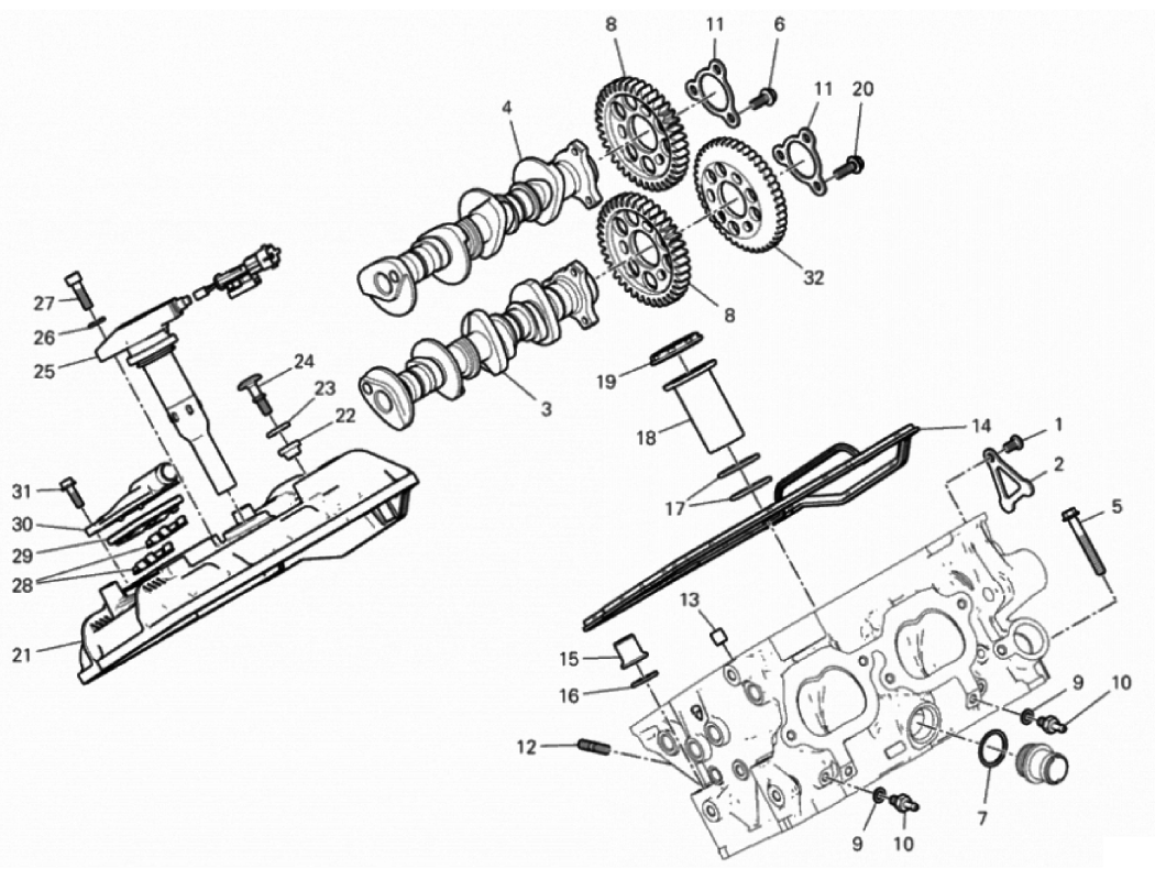 REAR HEAD - TIMING SYSTEM 