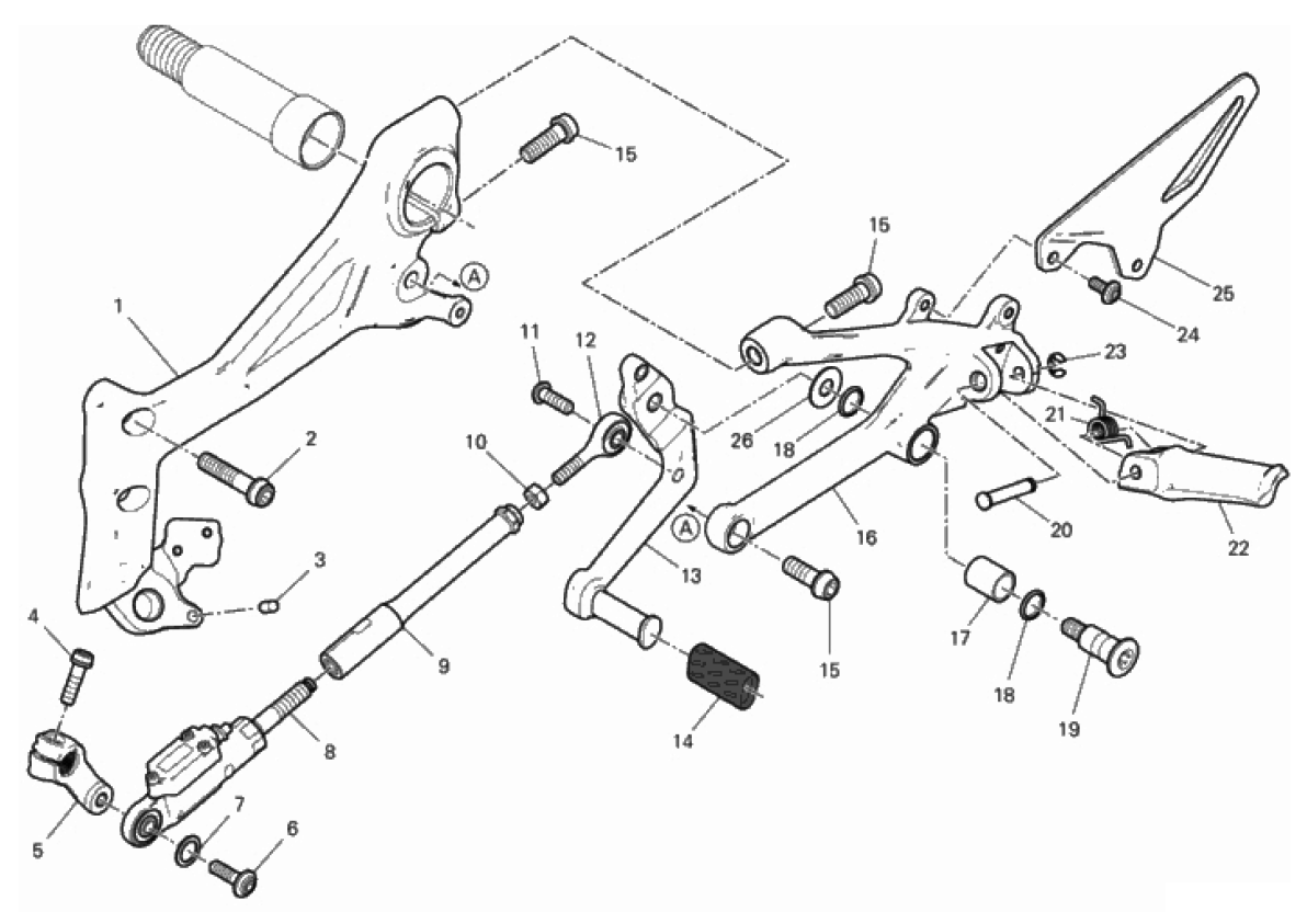 FOOTRESTS, LEFT 