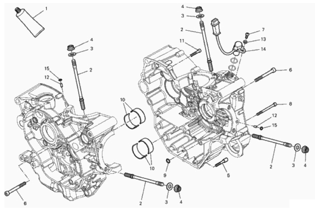 HALF-CRANKCASES PAIR 