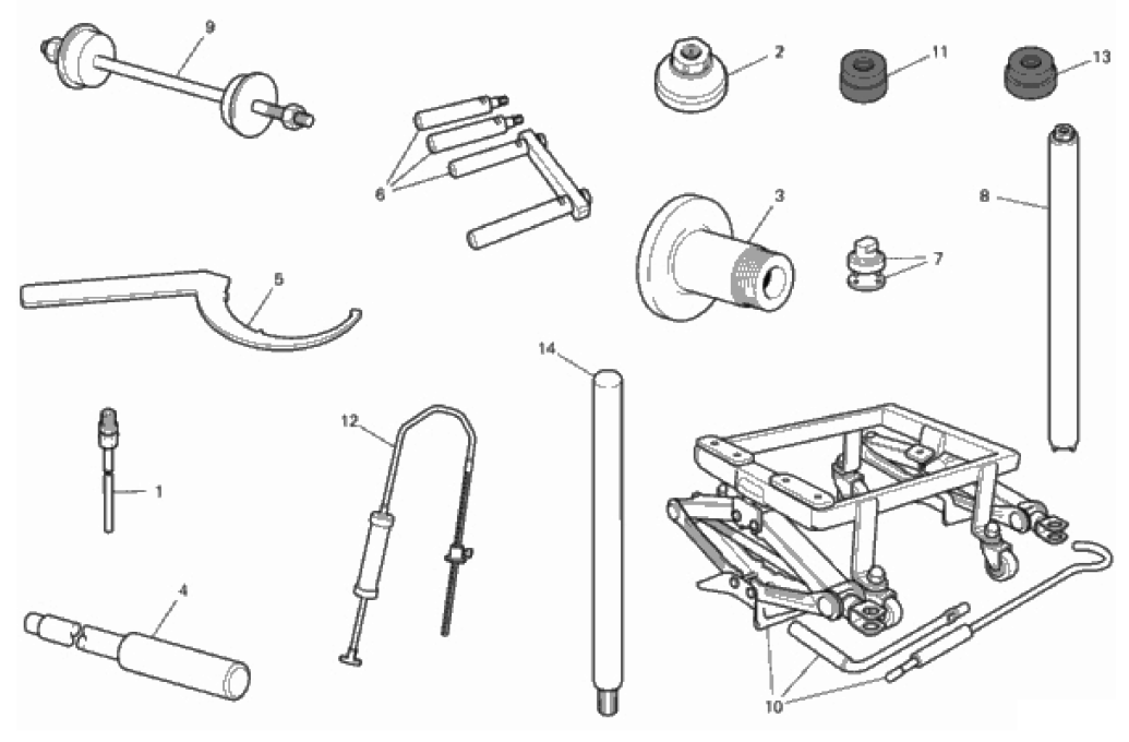 WORKSHOP SERVICE TOOLS (FRAME) 