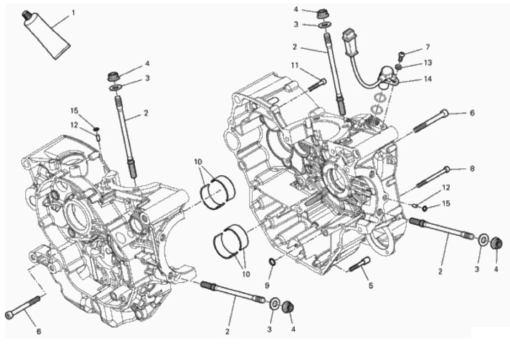 HALF-CRANKCASES PAIR 