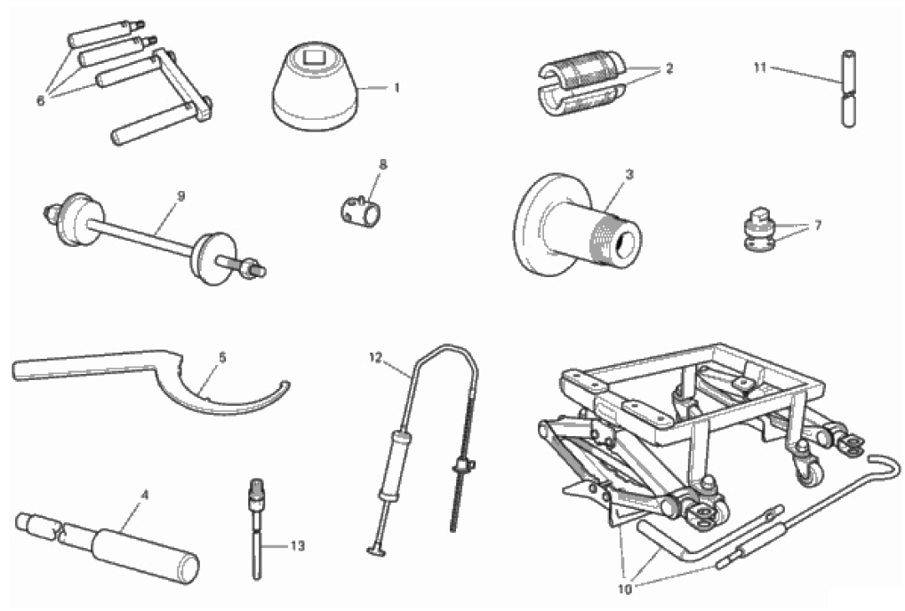 WORKSHOP SERVICE TOOLS (FRAME)