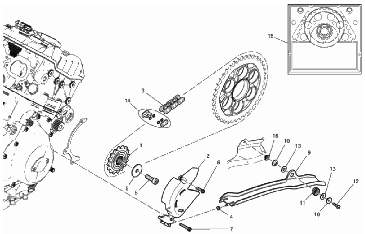 FRONT SPROCKET - CHAIN 