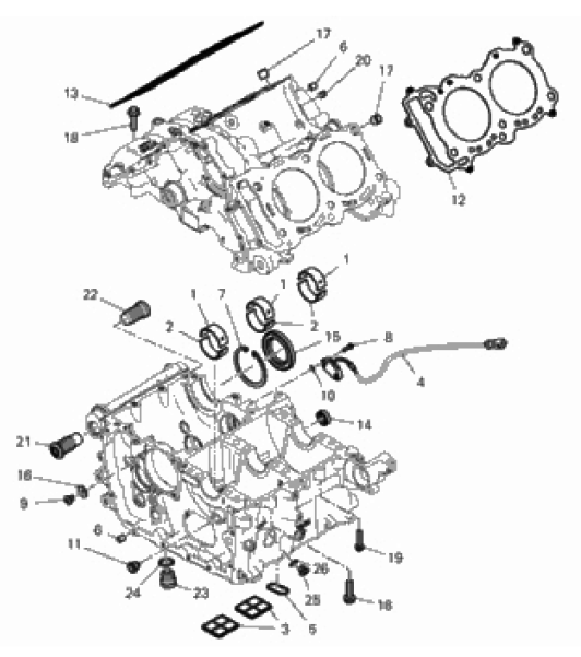 HALF-CRANKCASES PAIR 