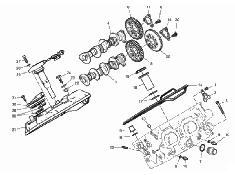 REAR HEAD - TIMING SYSTEM 