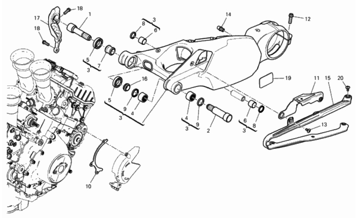 REAR SWINGING ARM 