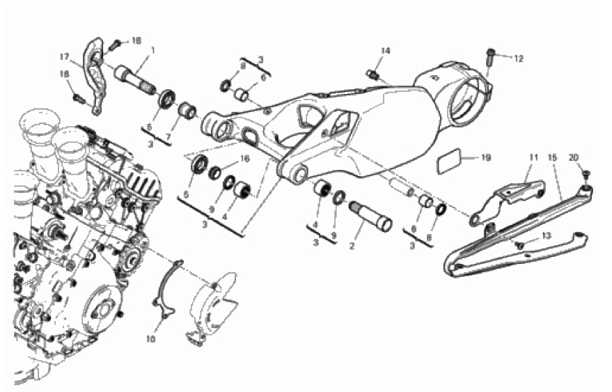 REAR SWINGING ARM 