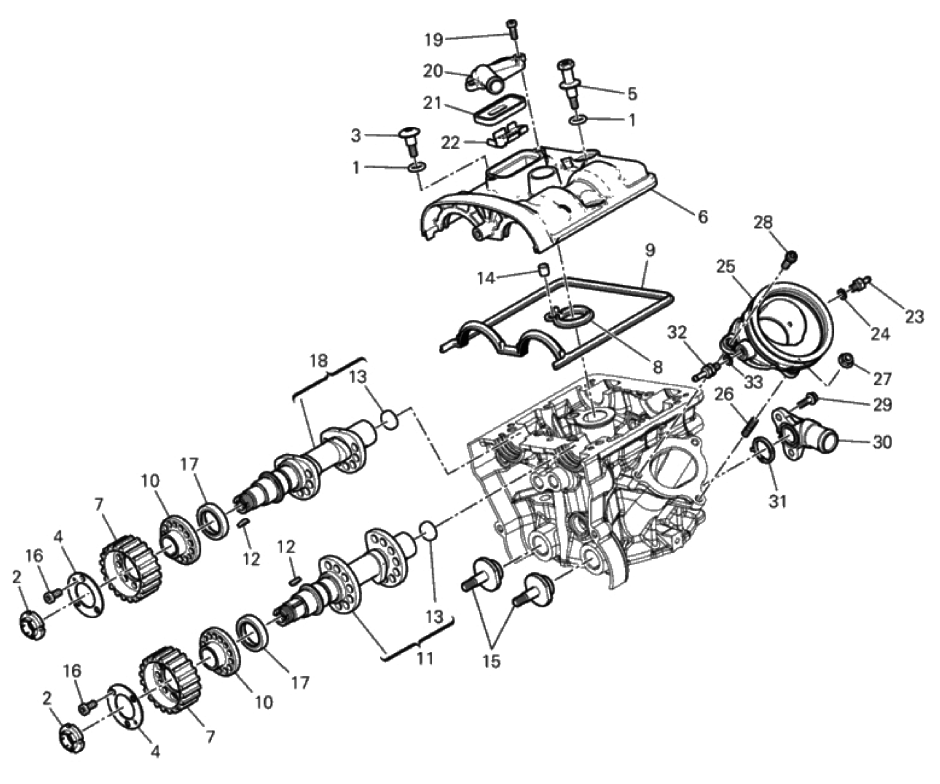 VERTICAL CYLINDER HEAD - TIMING 