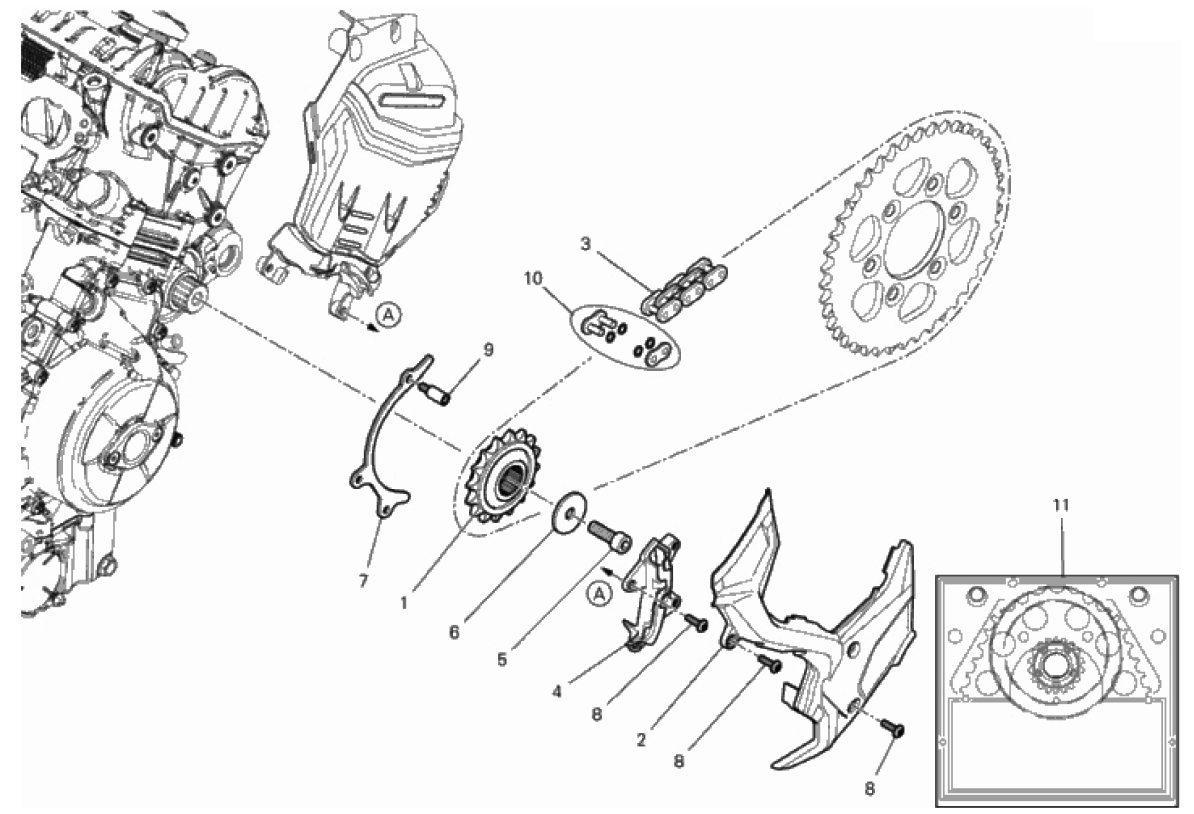 FRONT SPROCKET - CHAIN 