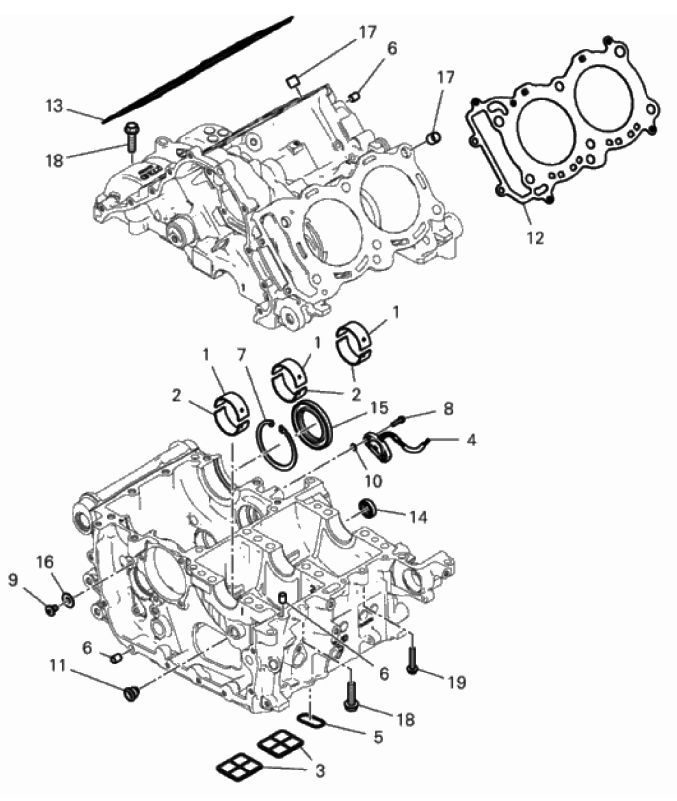 HALF-CRANKCASES PAIR 