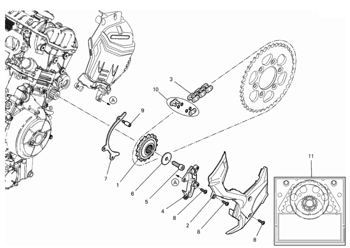 FRONT SPROCKET - CHAIN 