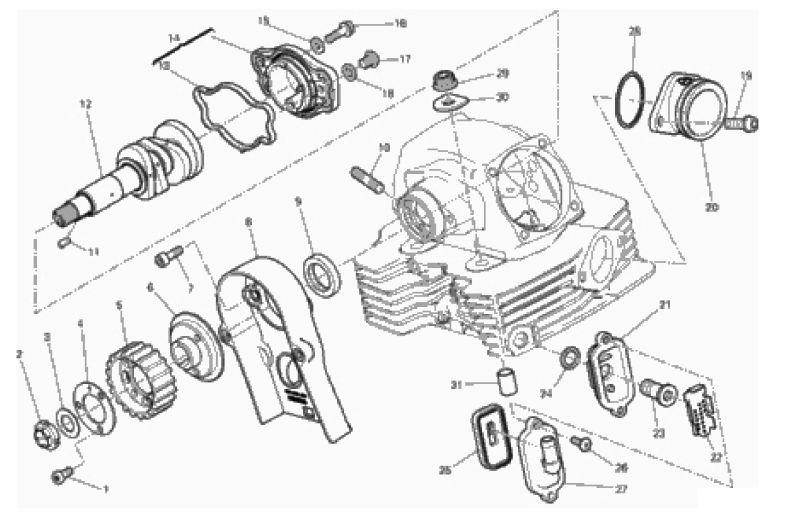 VERTICAL CYLINDER HEAD - TIMING 