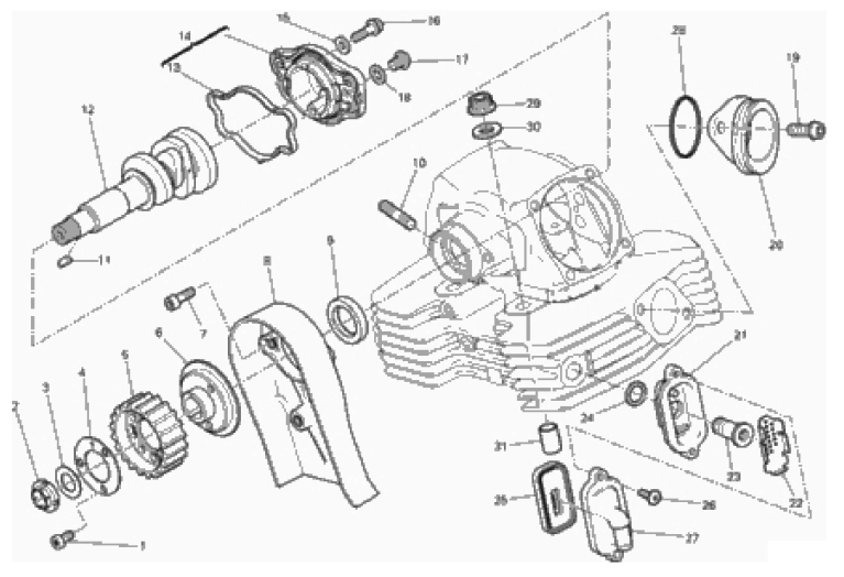 VERTICAL CYLINDER HEAD - TIMING 