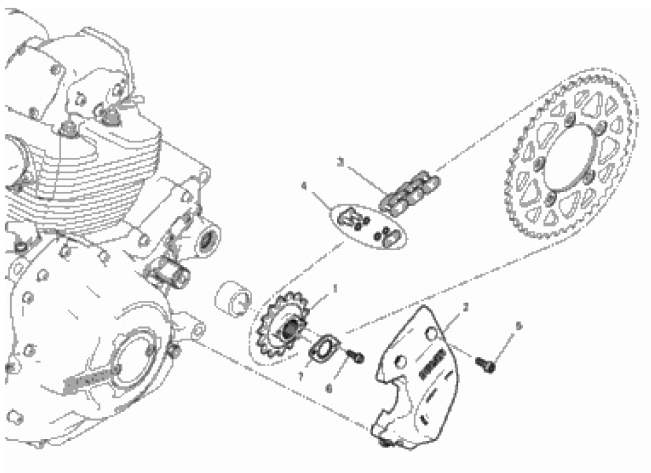 FRONT SPROCKET - CHAIN 