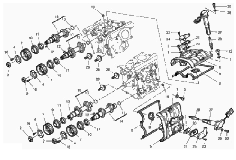 CYLINDER HEAD : TIMING SYSTEM 