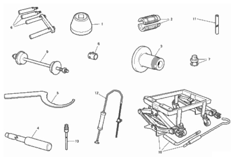 WORKSHOP SERVICE TOOLS (FRAME) 