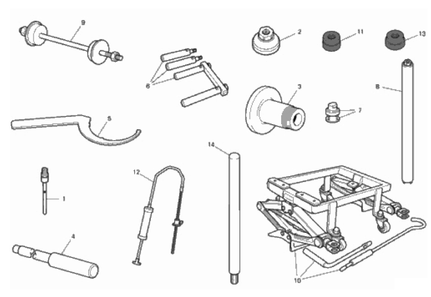 WORKSHOP SERVICE TOOLS (FRAME) 