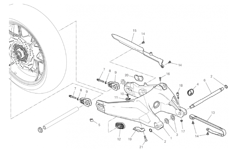 REAR SWINGING ARM 