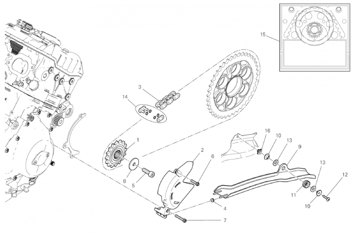 FRONT SPROCKET - CHAIN 