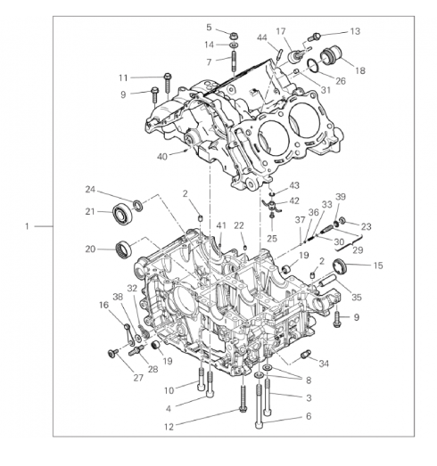 HALF-CRANKCASES PAIR 